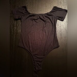 ROMWE Black Ribbed Bodysuit (NEW without tags)